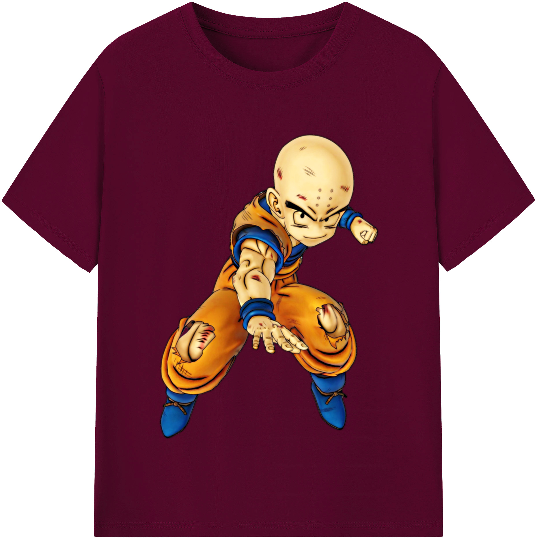 （画像用） ドラゴンボール クリリン DRAGON BALL krillin レディースカジュアルプリントTシャツ（綿100％）